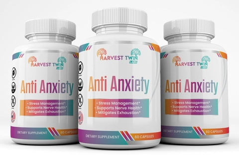 Anti-Anxiety Supplement for Stress Reduction, Cortisol Levels,