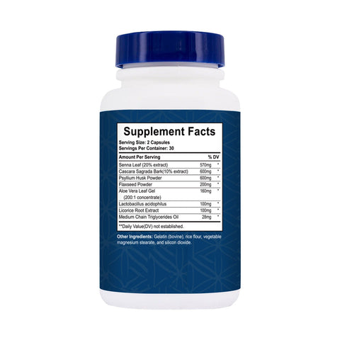 Cleanse & Detox Capsule With Senna Leaf Supports Digestive Health 60