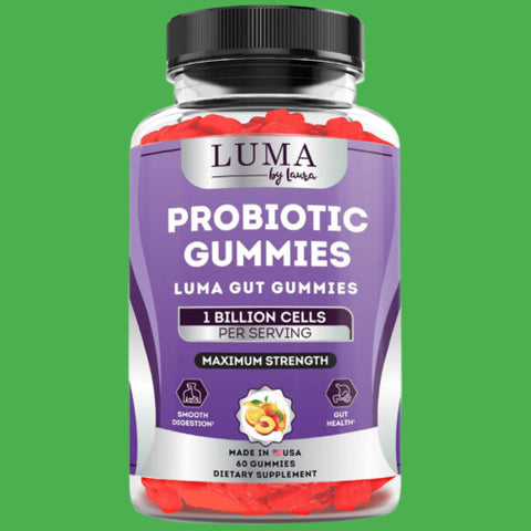 Luma Probiotic Gummies packaging on a white background
