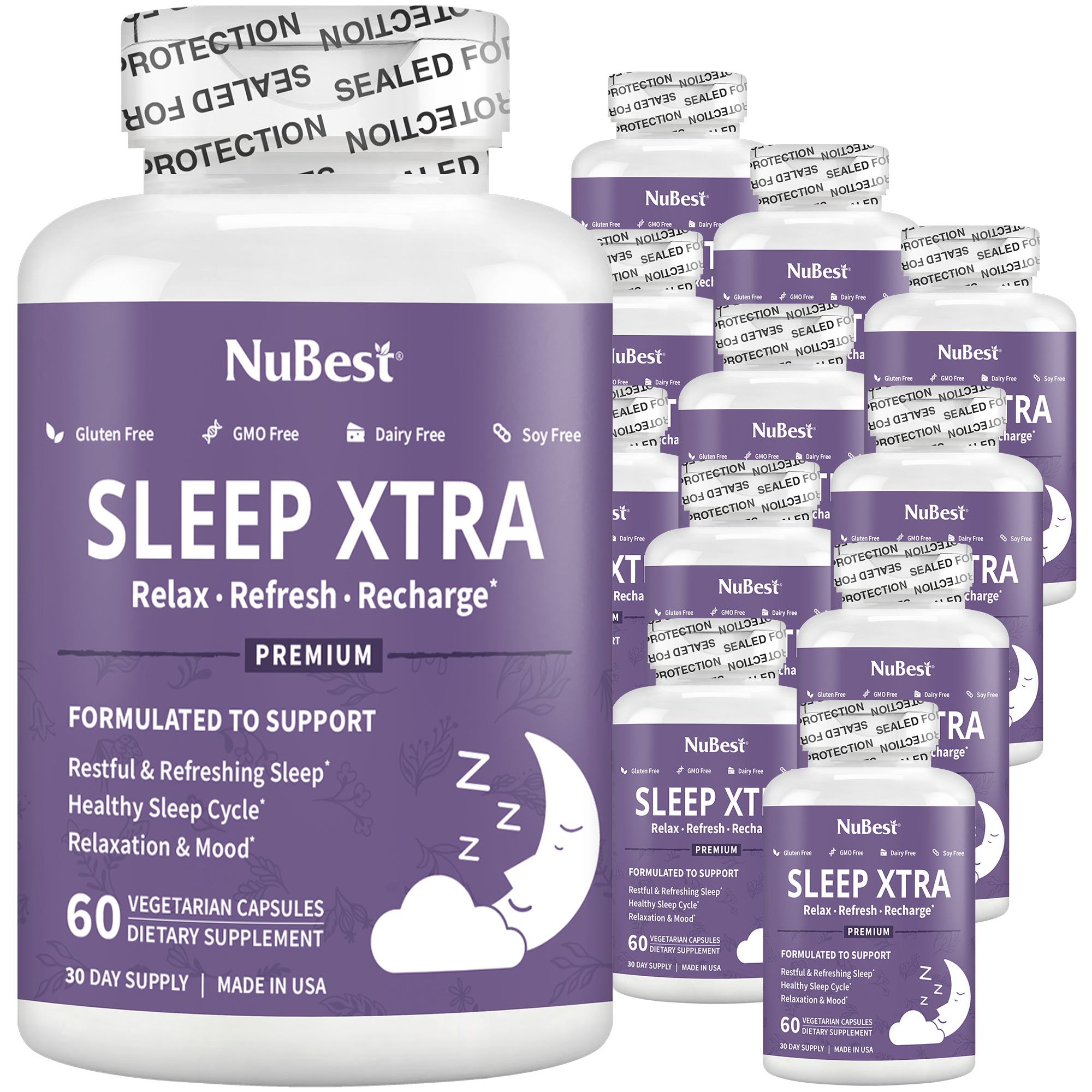 Sleep Xtra, Natural Non-Habit Forming Sleep Aid for Teens & Adults, 60