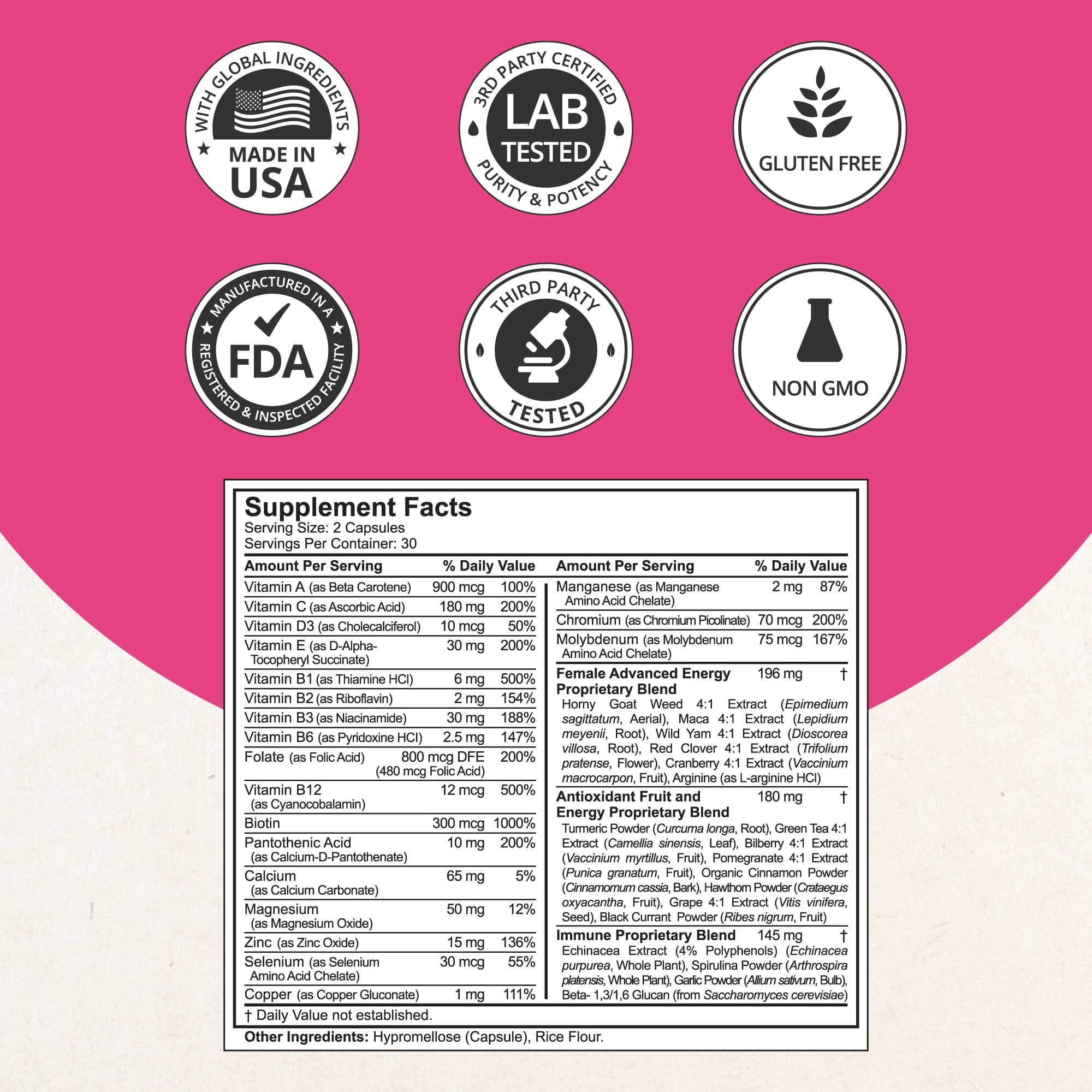 NuBest Women’s Multi - Women’s Vitality & Well-Being, 60 Vegan